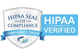 HIPAA Seal of Compliance HIPAA compliant verified